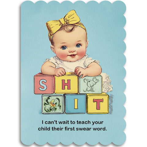 Bad Word Baby Card