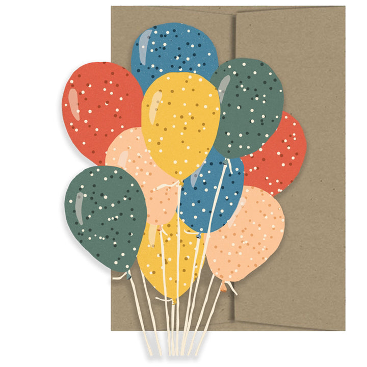 Party Balloon Die Cut Card