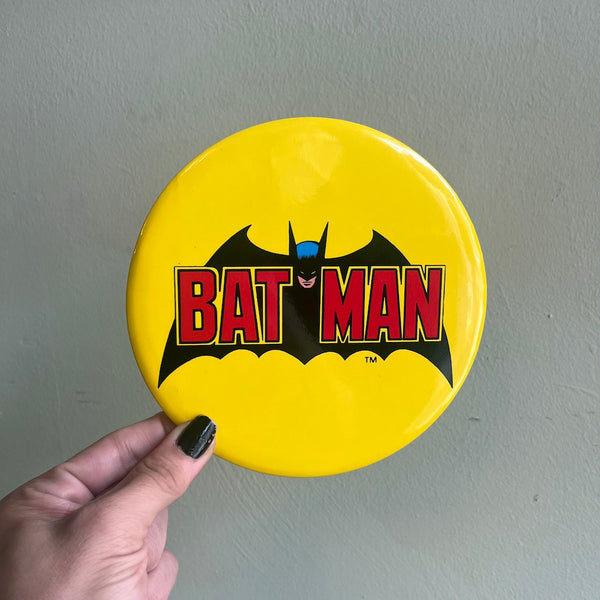 Vintage Giant Batman Button
