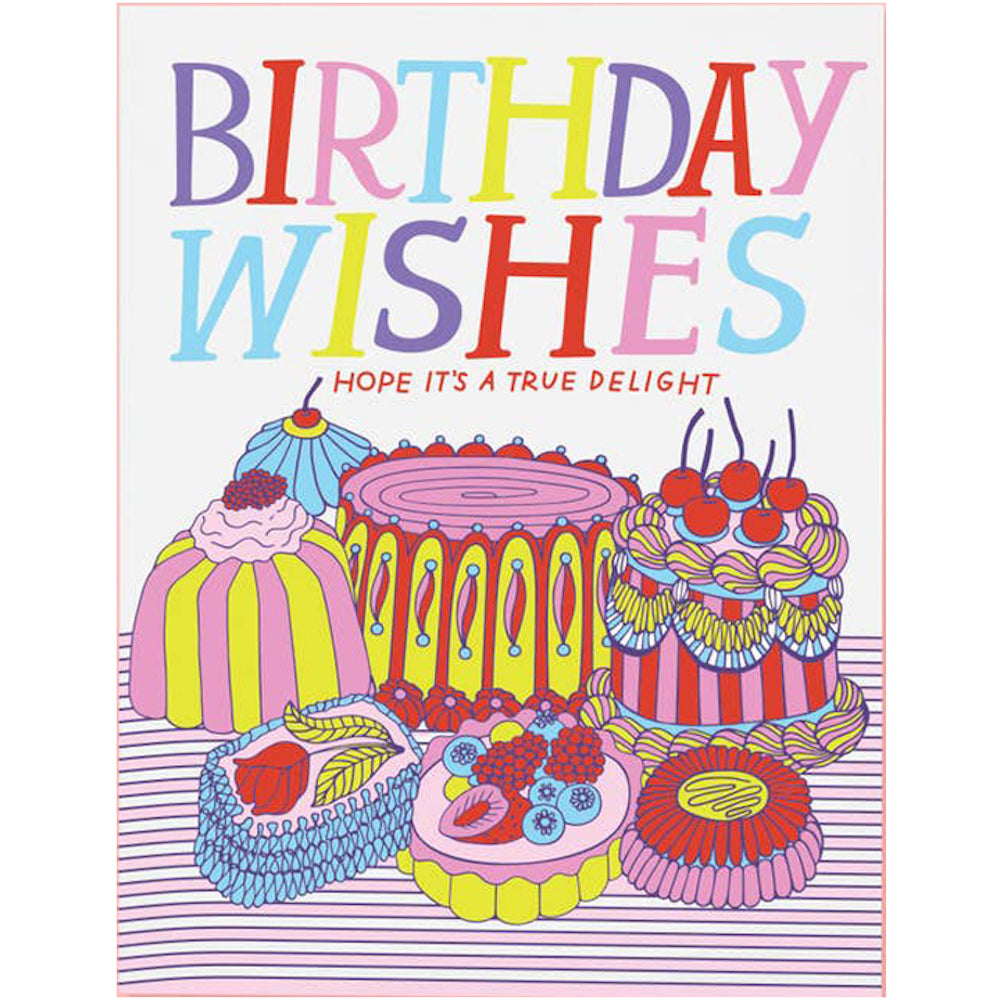 Birthday Cake Wishes Card