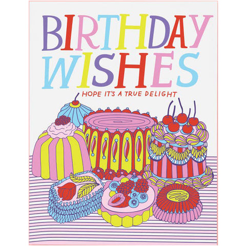 Birthday Cake Wishes Card