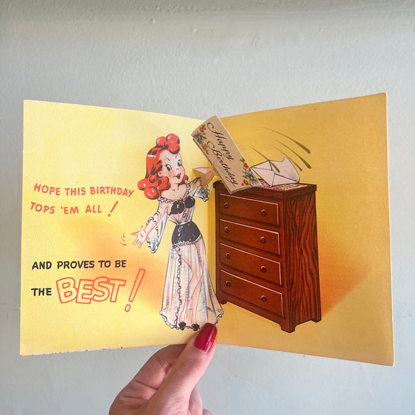 Birthday Chest Vintage Pop-Up Card