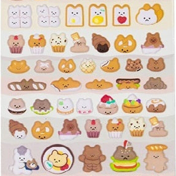 Bear Snacks Sticker Sheet