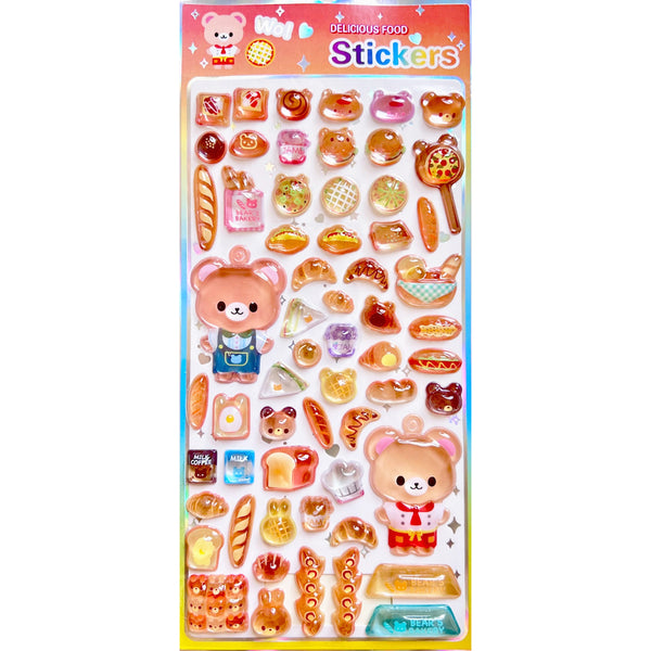 Delicious Bear Stickers & Keychain