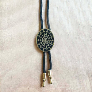 Spiderweb Bolo Tie