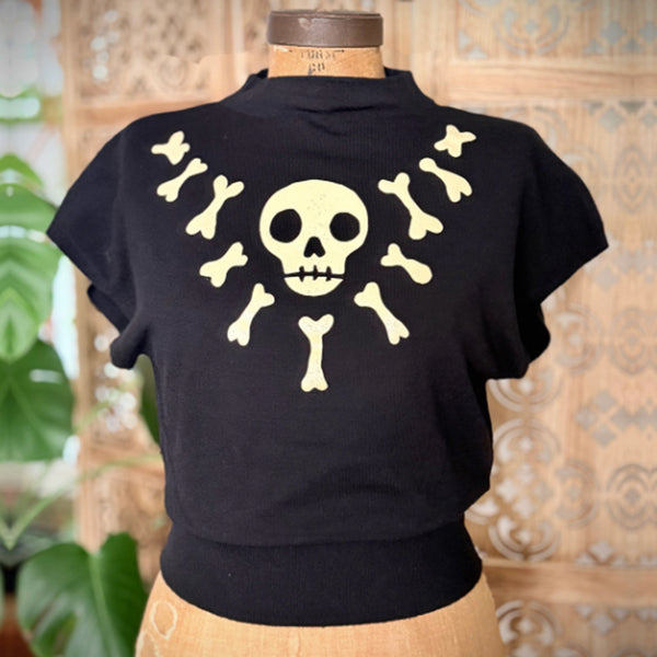 Lucky Bones Sweater - Black