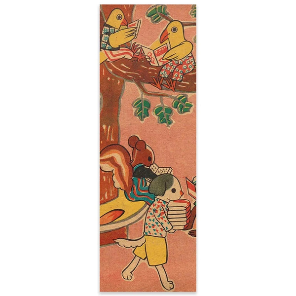 Animals Reading Bookmark