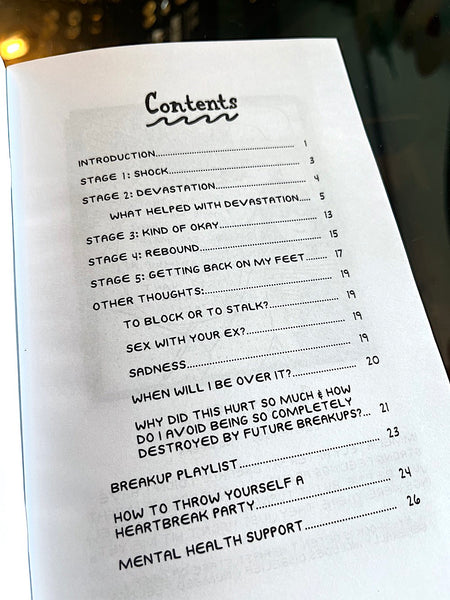 Healing From A Bad Breakup: A Zine on Grief & Mental Health
