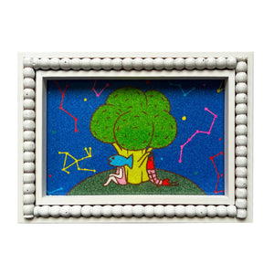 Original Sand Painting by Naoshi - Broccoli Tree