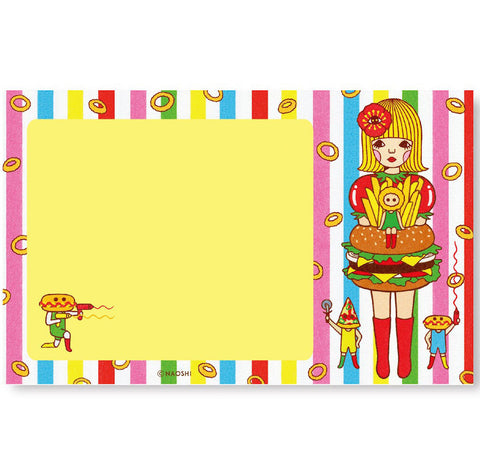 Hamburger Girl - Notepad by Naoshi
