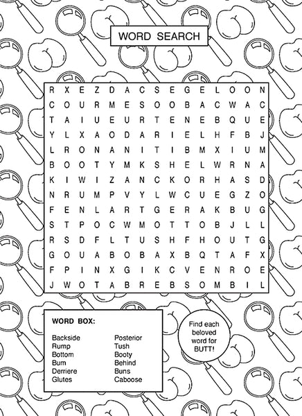 The Ultimate Butt: A Coloring and Activity Book
