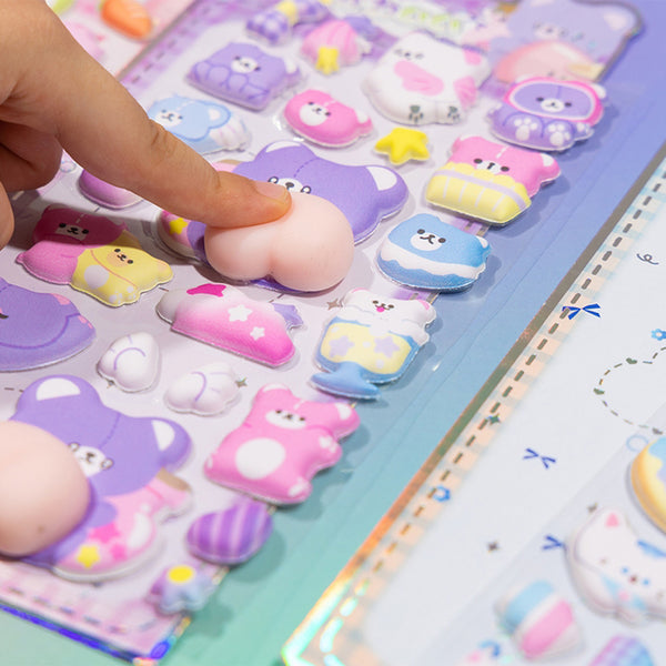 Squishy Bear Butt Sticker Sheet