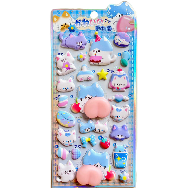 Squishy Cat Butt Sticker Sheet