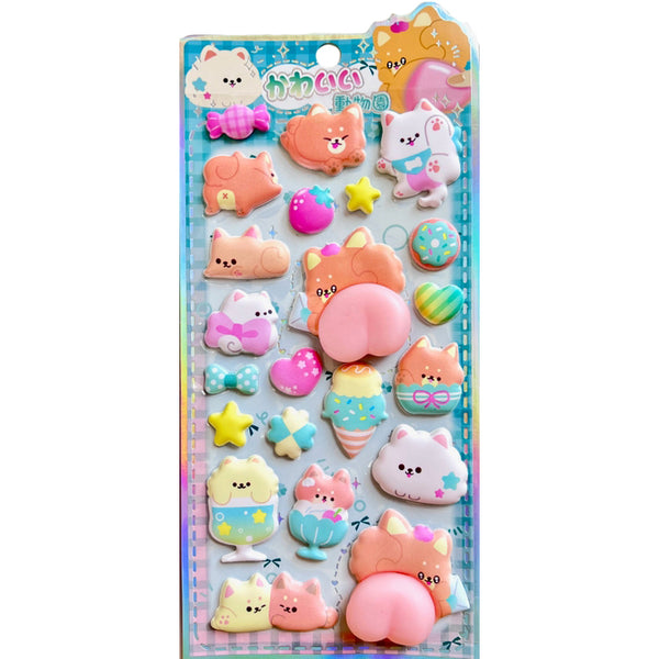 Squishy Dog Butt Sticker Sheet