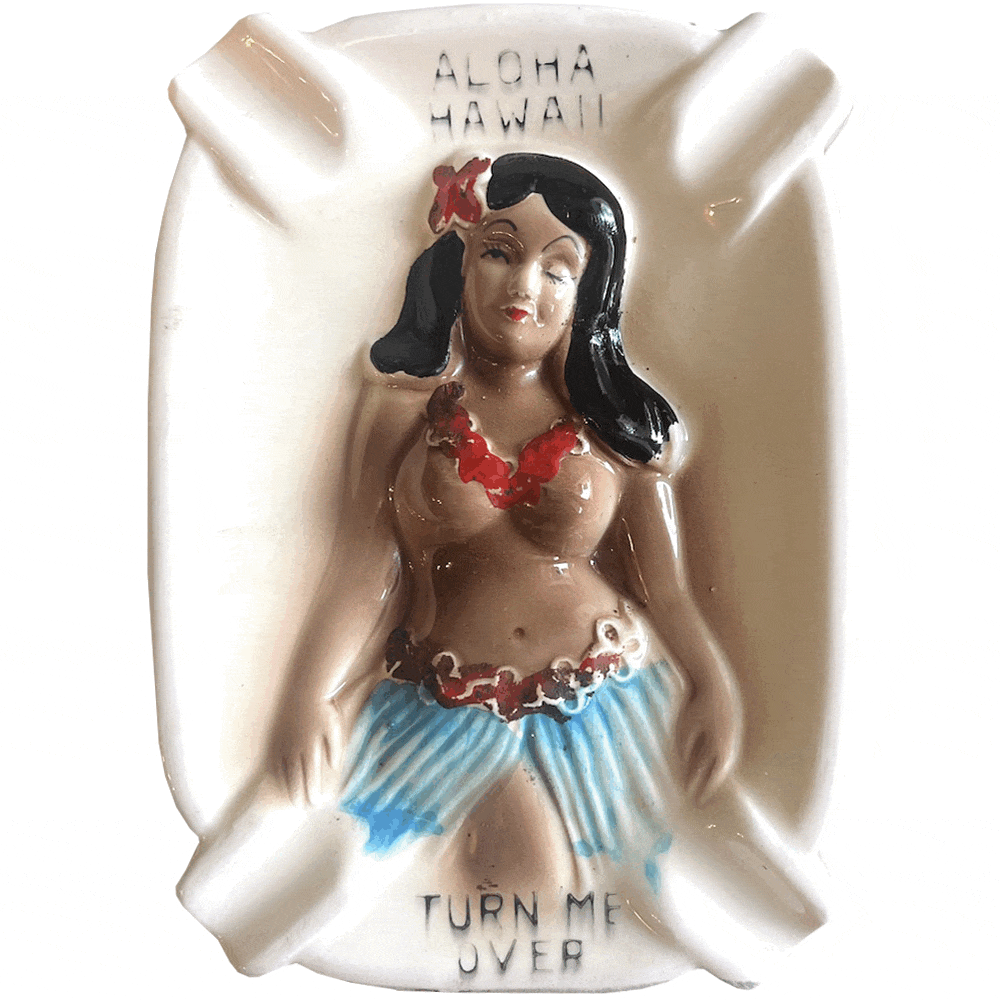 Aloha Hawaii Ashtray - Vintage 1940's