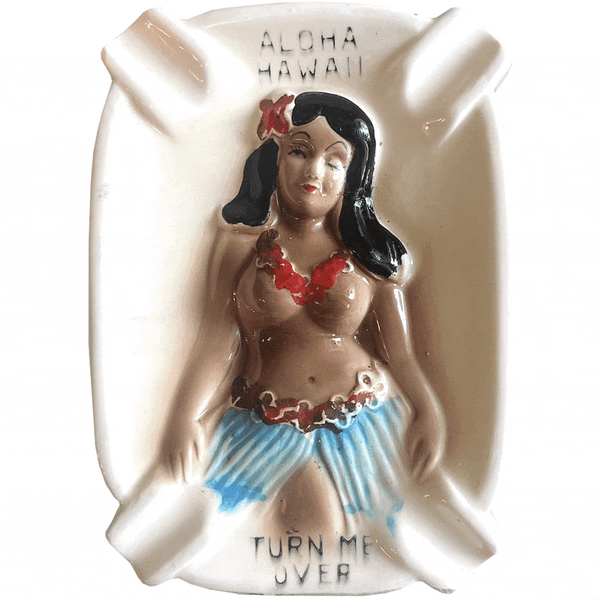 Aloha Hawaii Ashtray - Vintage 1940's