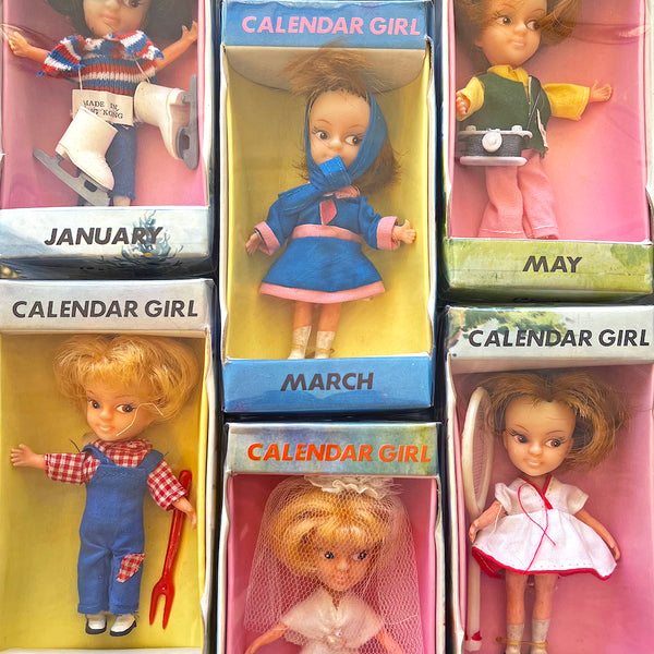 Vintage 1960’s Calendar Girl Dolls