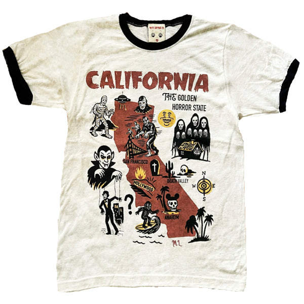 California Horror State Unisex Ringer Tee