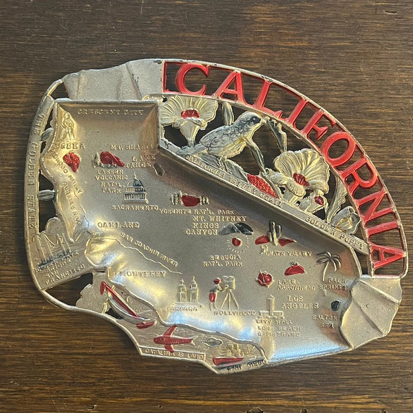 Vintage Souvenir State Ashtrays