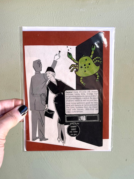 CANCER - One of a Kind Zodiac Card