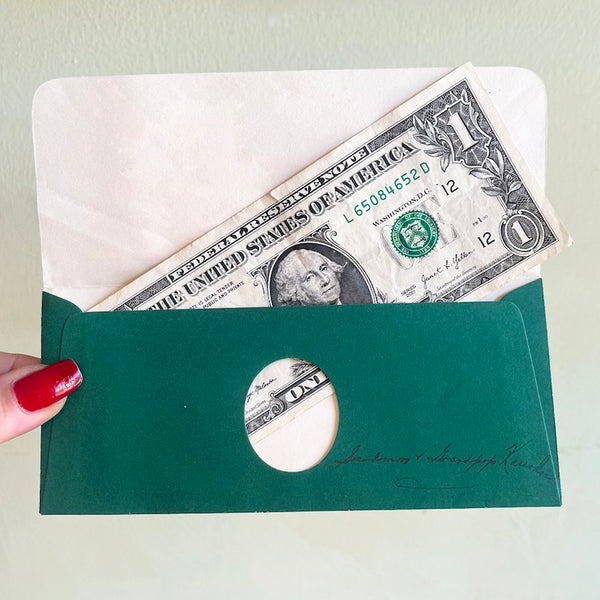 Santa's Candy Cane - Vintage Christmas Card