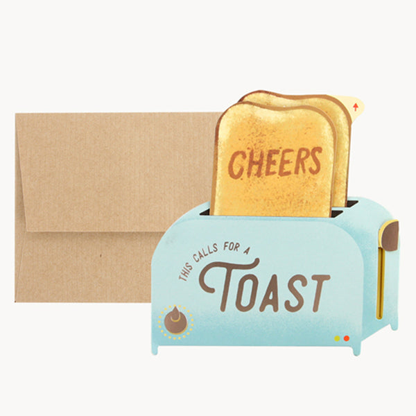 Cheers! A Toast Pop-Up Card