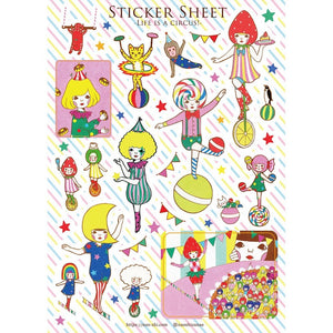 Circus Sticker Sheet by Naoshi