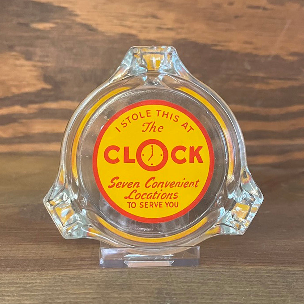 Vintage 1950's The Clock Ashtray