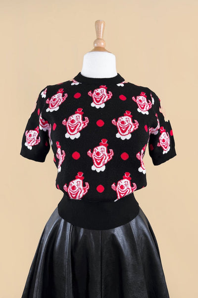 Cute Clown Sweater - Black
