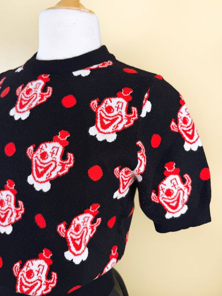 Cute Clown Sweater - Black