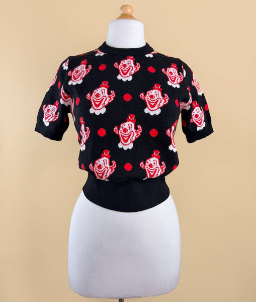 Cute Clown Sweater - Black