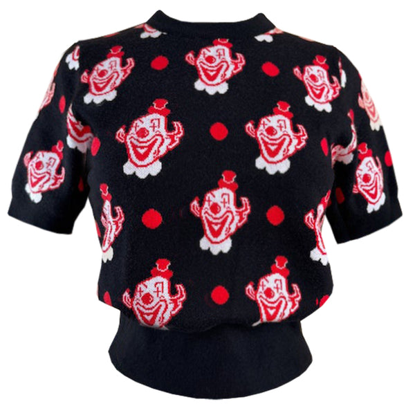 Cute Clown Sweater - Black