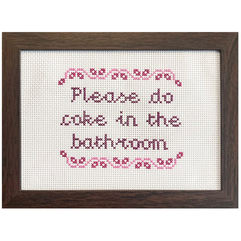 Do Coke - Handmade Cross Stitch