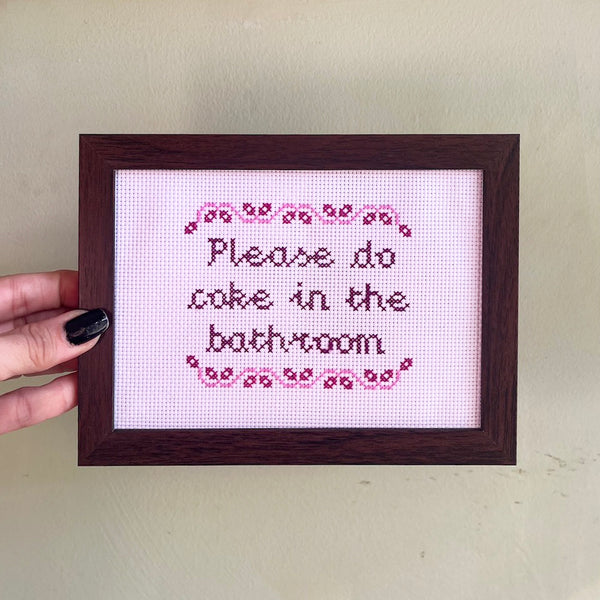 Do Coke - Handmade Cross Stitch
