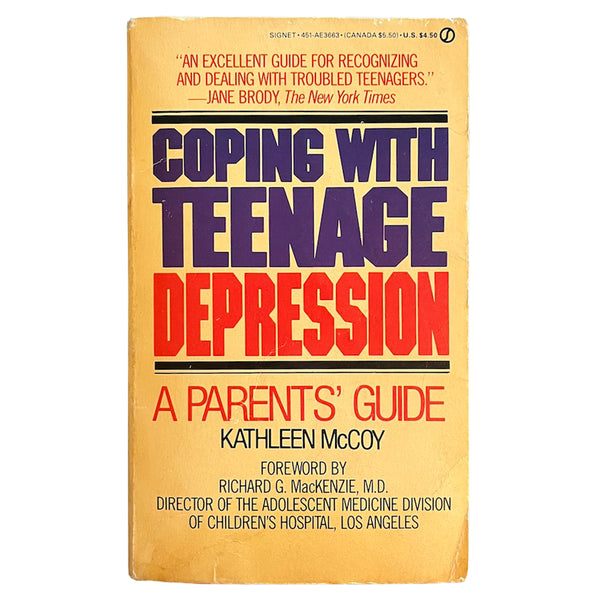 Coping With Teenage Depression - Vintage 1982