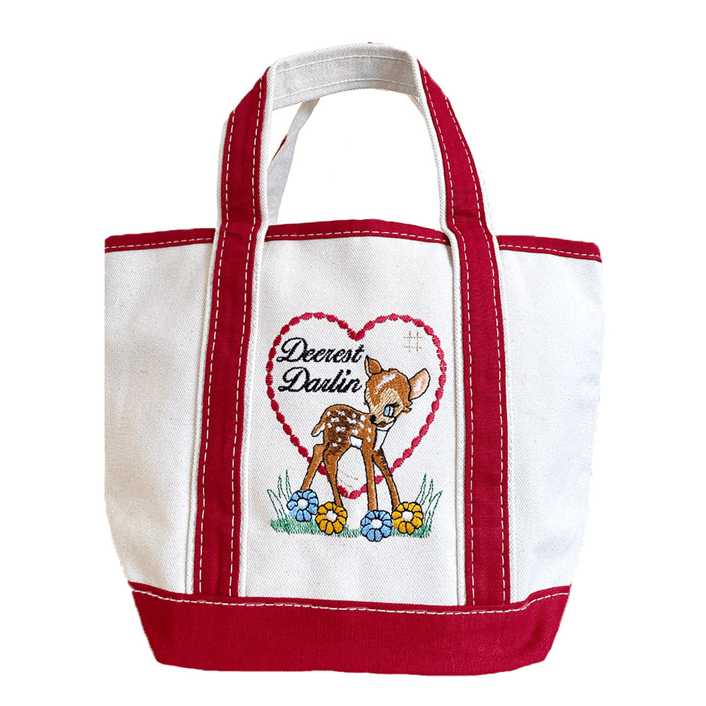 Deerest Darlin' Mini Canvas Tote Bag