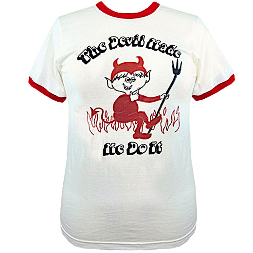 Devil Made Me Do It Ringer Tee