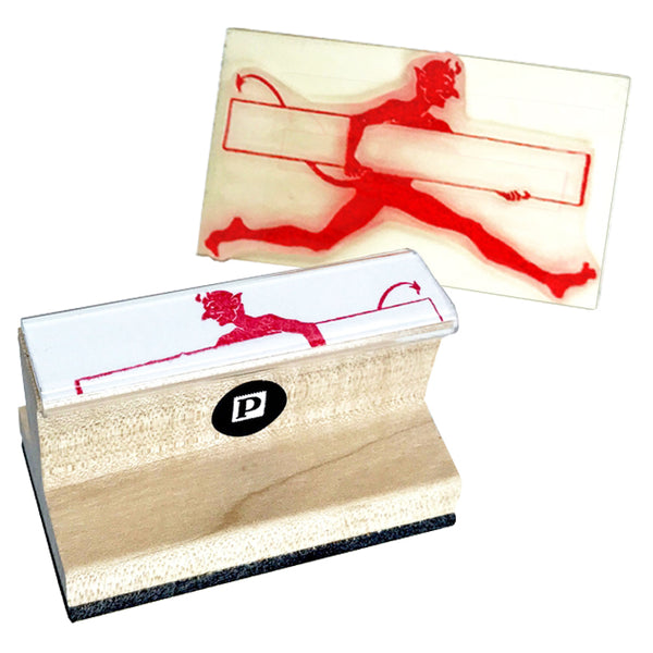Running With The Devil Rubber Stamp