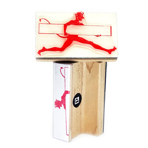 Running With The Devil Rubber Stamp