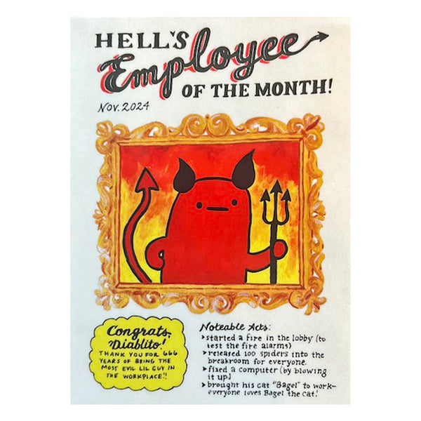 Hell's Employee of the Month Sticker