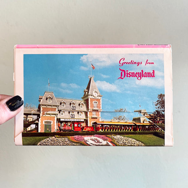 Vintage 1960's Disneyland Postcard Book