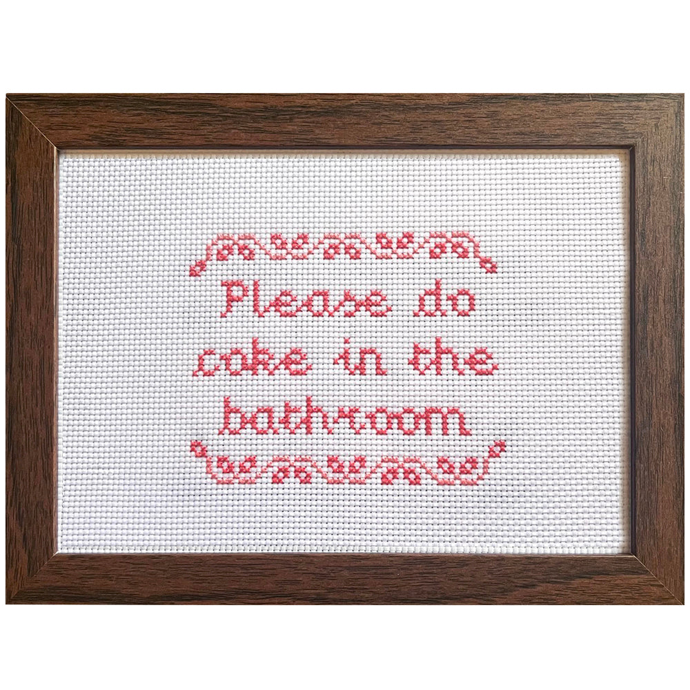 Do Coke - Handmade Cross Stitch