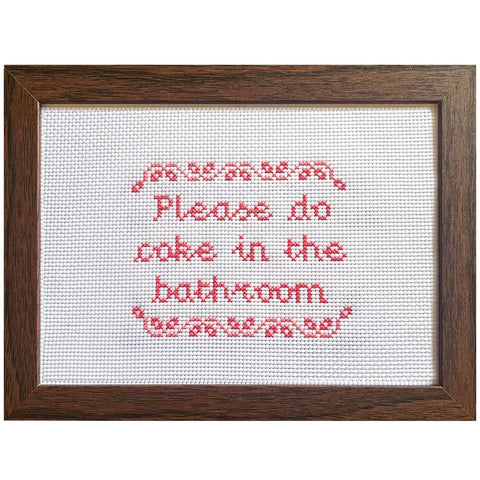 Do Coke - Handmade Cross Stitch