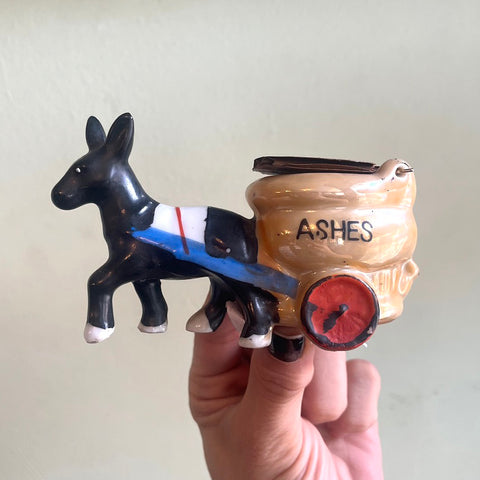 Donkey Barrel Ashtray - Vintage 1940's