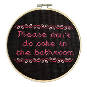Please Don't Do Coke Cross Stitch