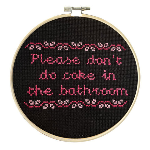 Please Don't Do Coke Cross Stitch