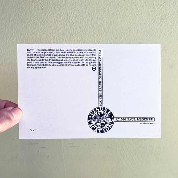 Wish You Were Here on Earth - Greetings Postcard