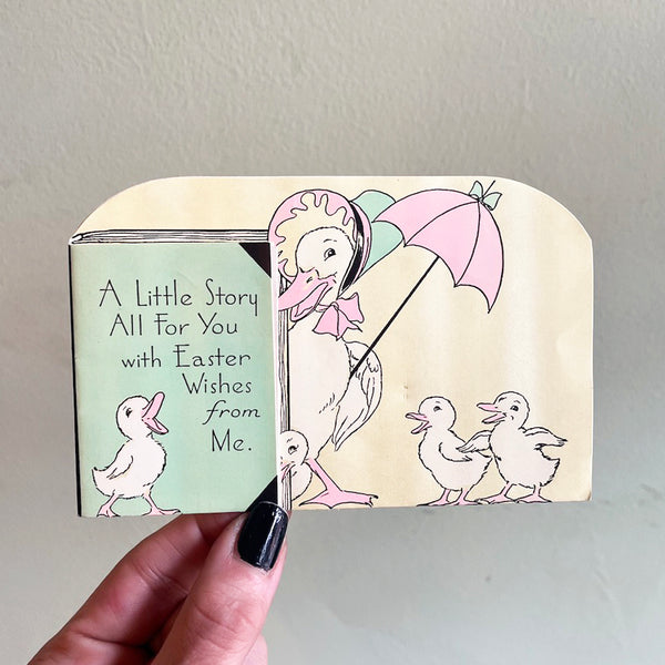 Happy Easter Wishes - Vintage 1940's Card