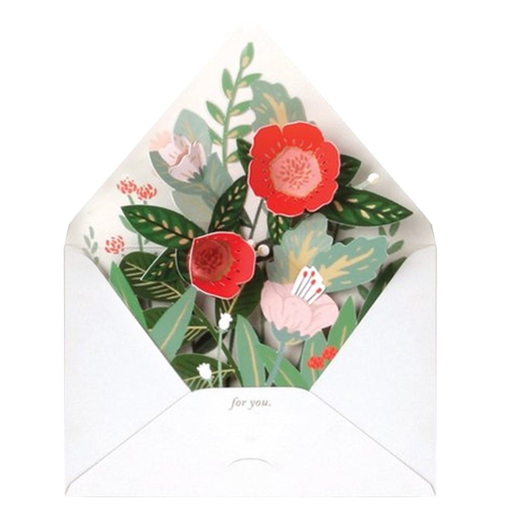 Flowers For You Pop-Up Card