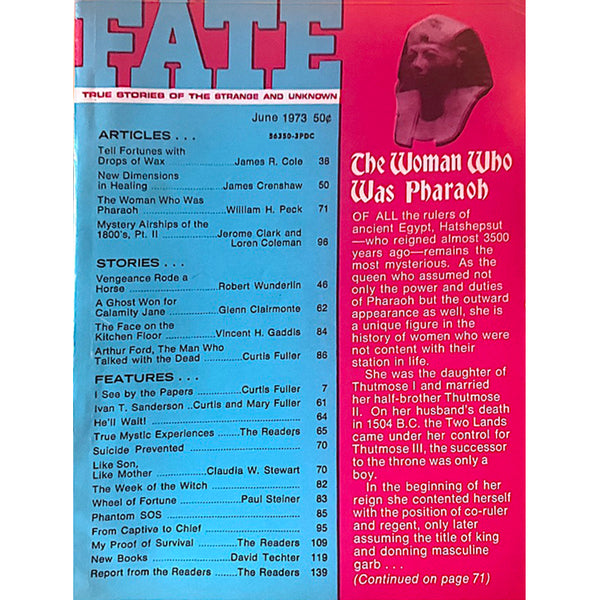 FATE Magazine - Vintage June 1973